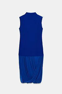 COMBINATION MIDI DRESS