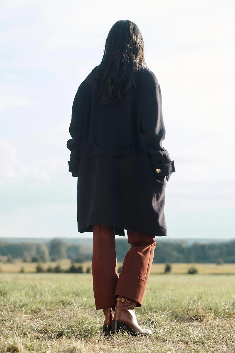 LIMITED EDITION WOOL BLEND DOUBLE BREASTED COAT