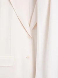 Blazer avec écharpe en laine mélangée