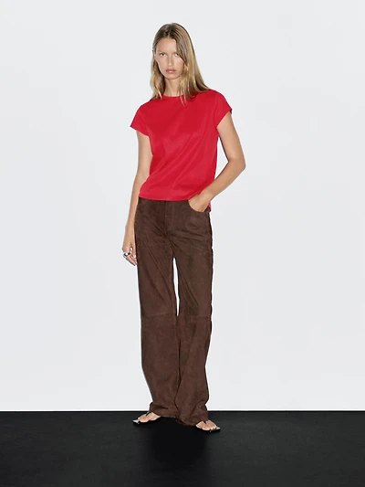 T-shirt à manches courtes 100 % coton mercerisé