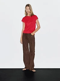 T-shirt à manches courtes 100 % coton mercerisé