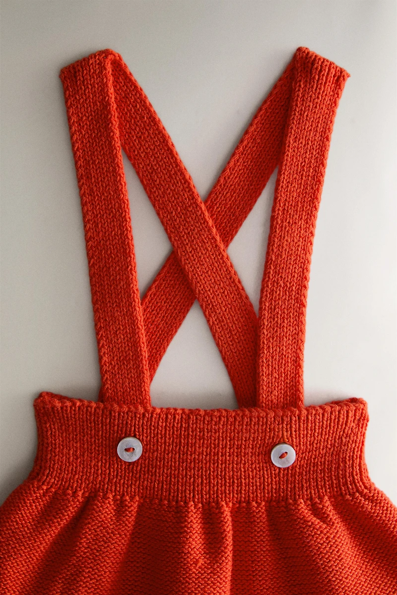 BABY KNIT DUNGAREES