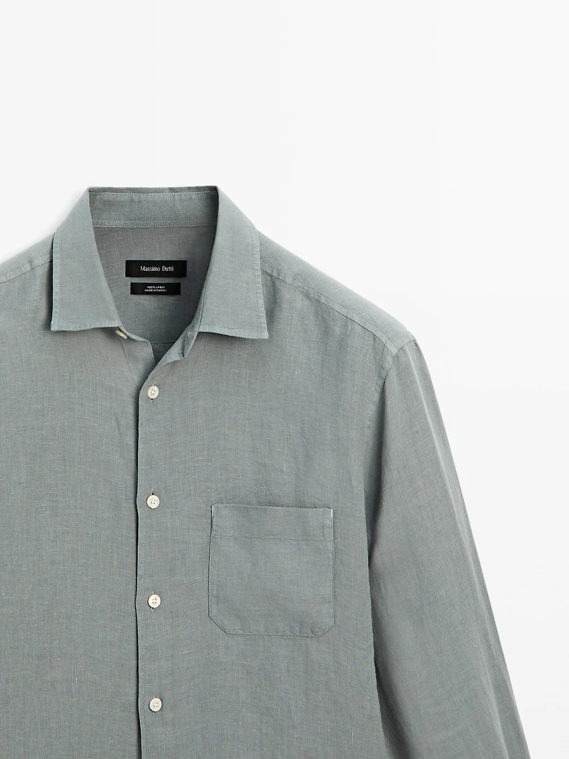 Regular fit shirt with pocket detail