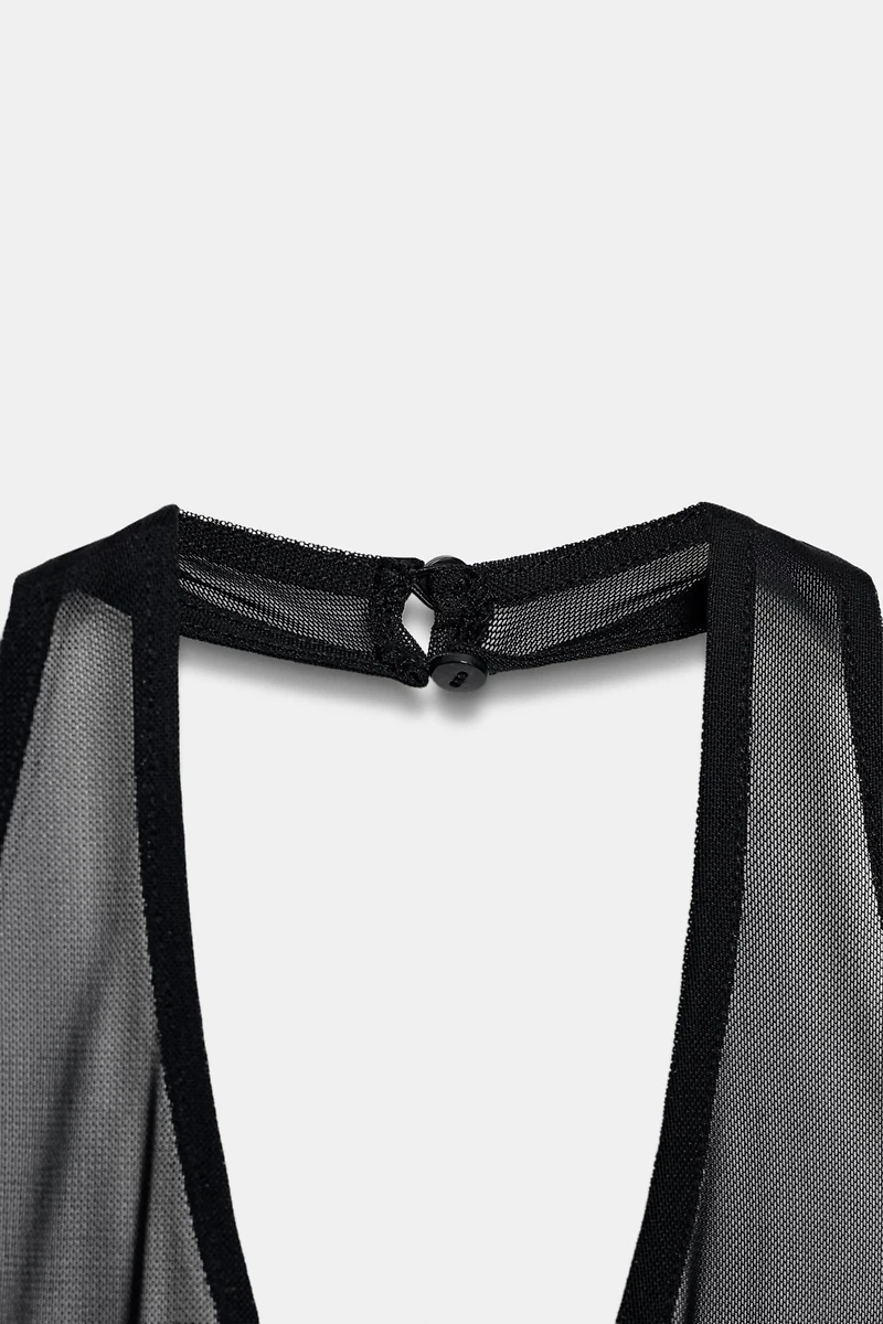 COMBINATION HALTER BODYSUIT