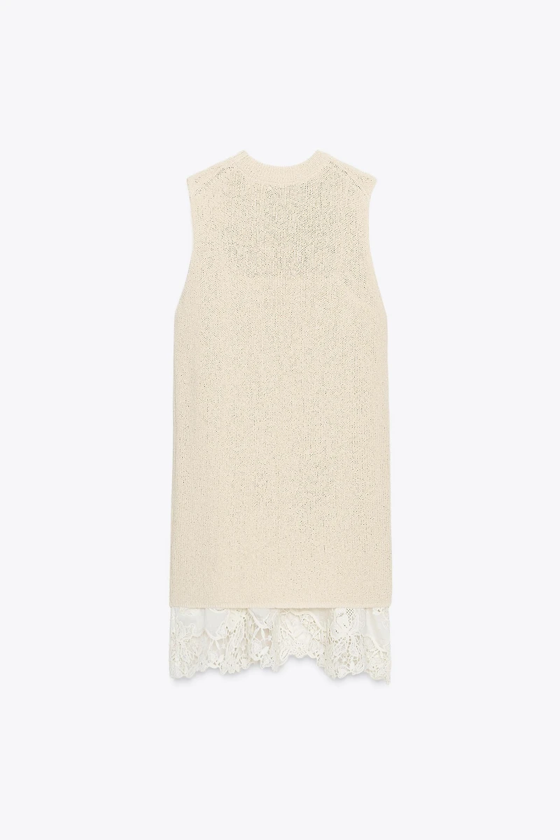 COMBINATION KNIT DRESS