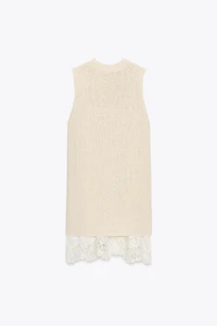 COMBINATION KNIT DRESS