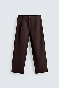 PANTALON BALLOON FIT À PLIS