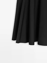 Midi skirt with scarf detail