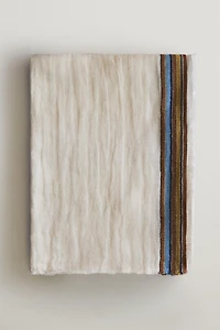 STRIPED LINEN BLANKET