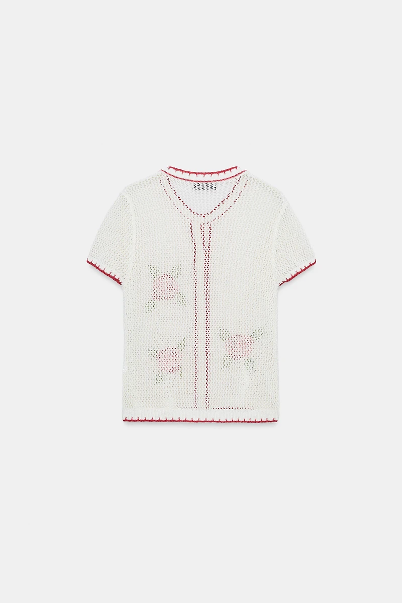 EMBROIDERED FLORAL CARDIGAN