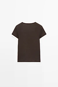 T-shirt 100 % coton superposé