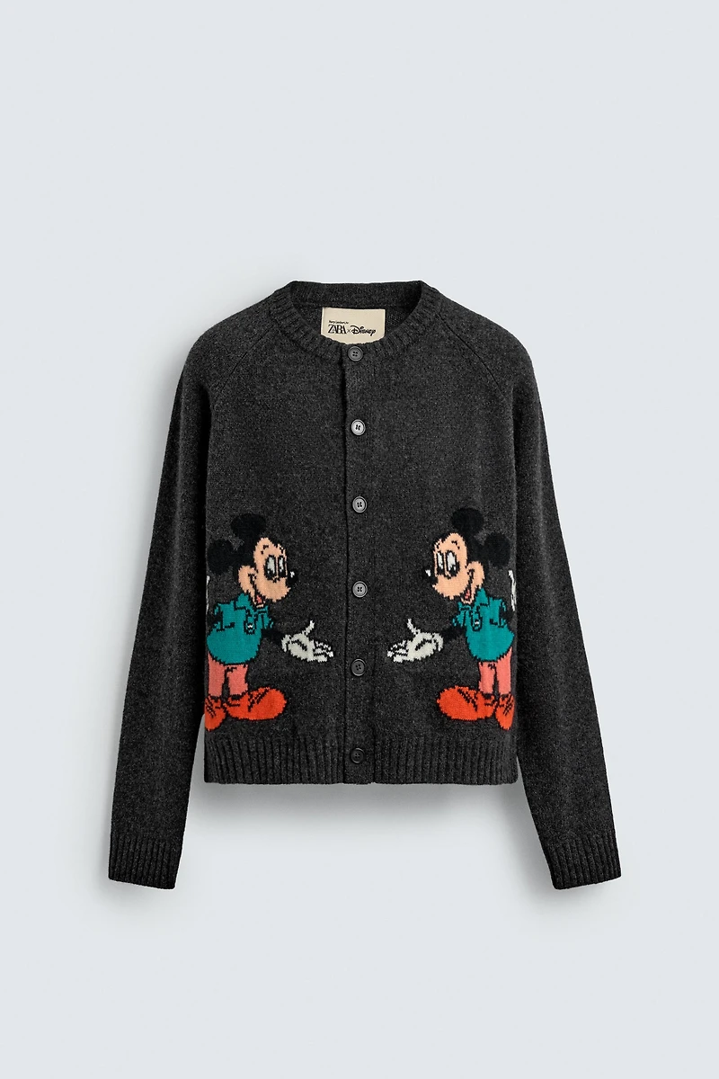 MICKEY MOUSE WOOL CARDIGAN HARRY LAMBERT FOR ZARA X DISNEY