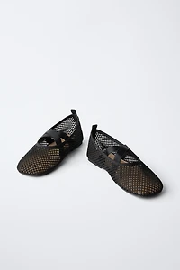 MESH BALLET FLATS