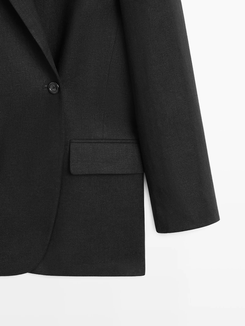 Blazer croisé 100 % lin