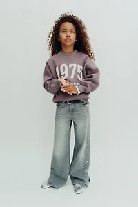TEXT PRINT SWEATSHIRT