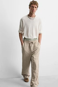 JACQUARD RELAXED FIT PANTS
