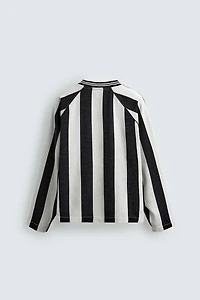JACQUARD STRIPED TEXTURED T-SHIRT