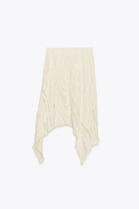 ZW COLLECTION ASYMMETRIC PLEATED SKIRT