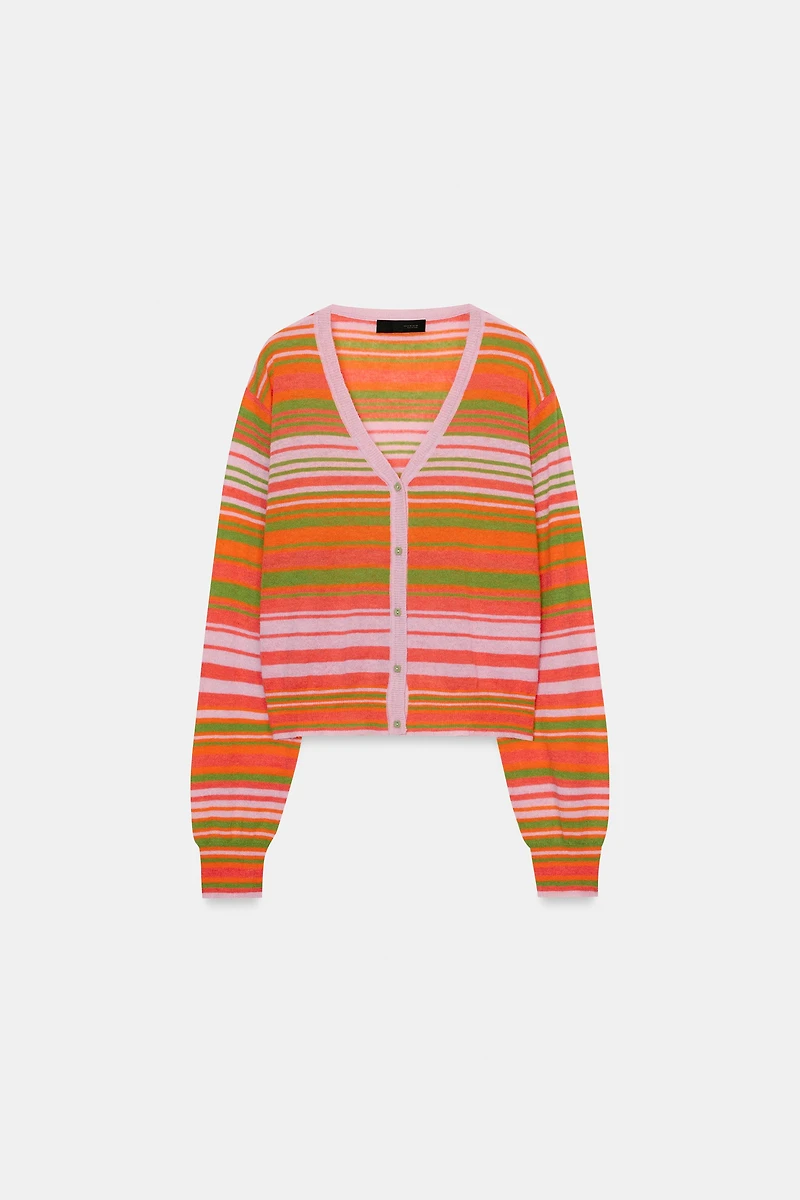 STRIPED CARDIGAN