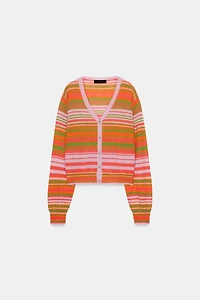 STRIPED CARDIGAN