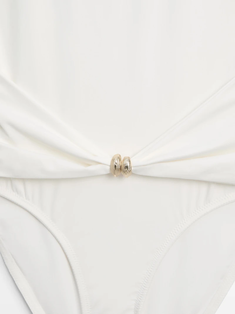 Swimsuit with rhinestone detail