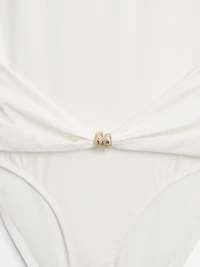 Swimsuit with rhinestone detail