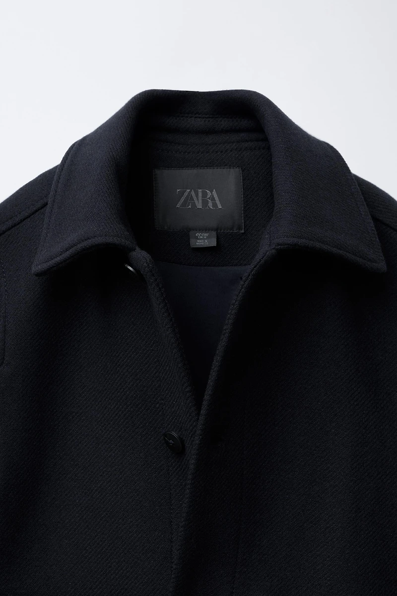 CROPPED WOOL CLOTH JACKET