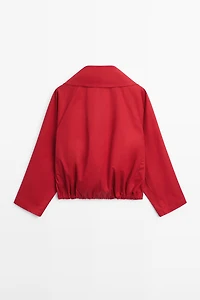 Veste légère en coton à détails boutonnés
