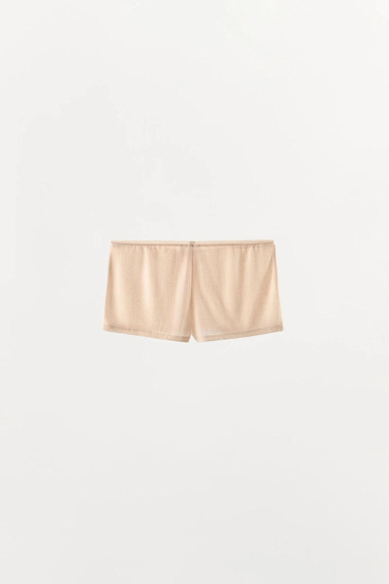 SHORT POINTELLE NŒUD BOUTONS