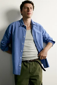 RELAXED FIT STRIPED SHIRT