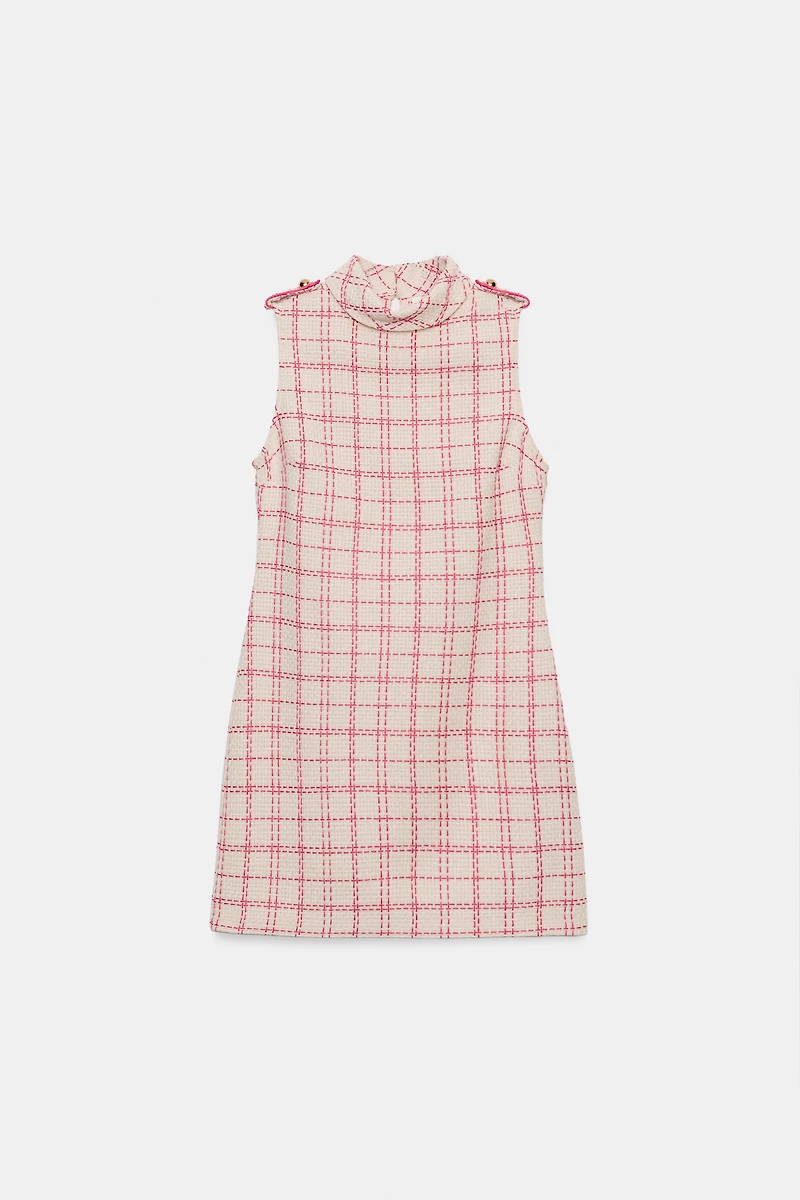 SHORT TEXTURED DRESS