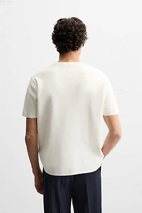 T-SHIRT EN MAILLE RELAXED FIT