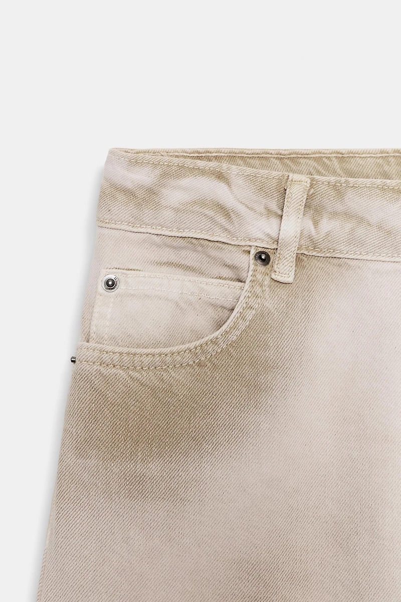 ZW COLLECTION HIGH-WAISTED WASHED EFFECT JEANS