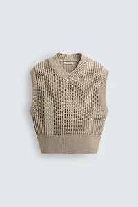 BOXY FIT KNIT VEST