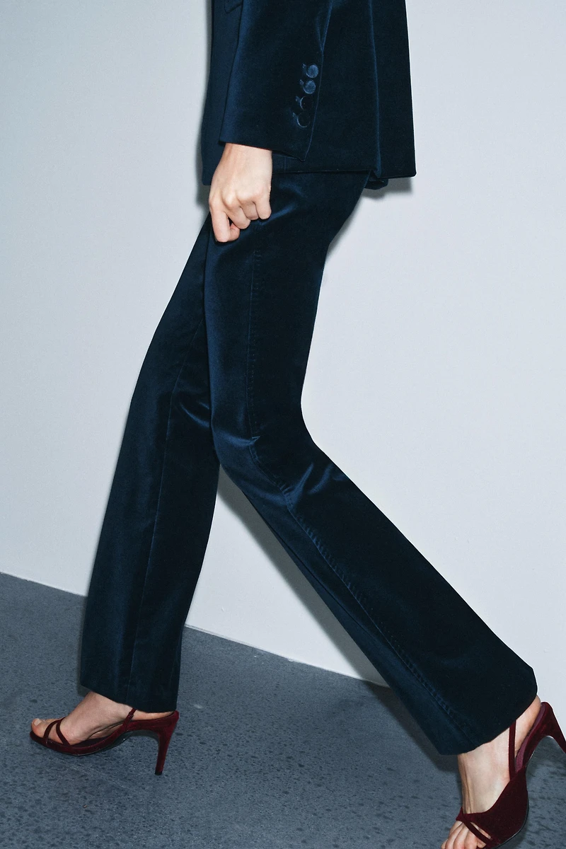 FLARE VELVET PANTS ZW COLLECTION