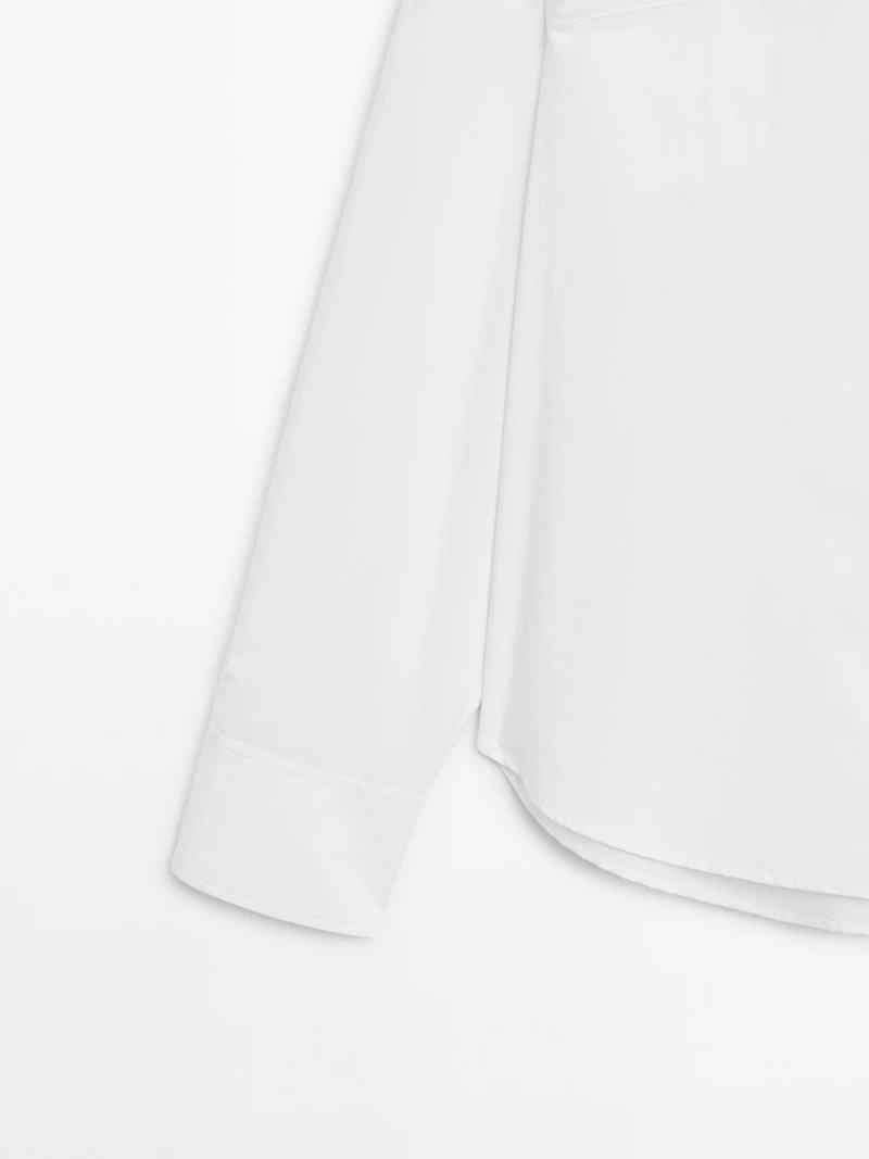 Chemisier 100 % coton couture apparente