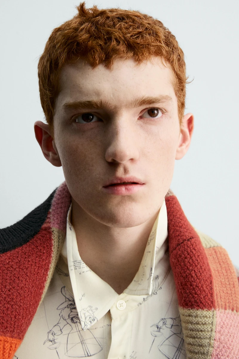 CHEMISE EN SOIE - VISCOSE PERSONNAGES PETER PAN HARRY LAMBERT FOR ZARA