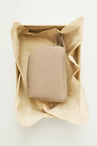 MEDIUM SPLIT SUEDE MAKEUP BAG