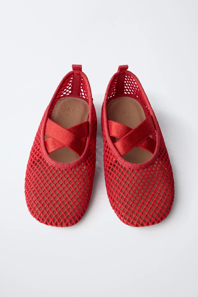 MESH BALLET FLATS