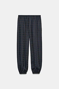 ZW COLLECTION PLAID BALLOON PANTS