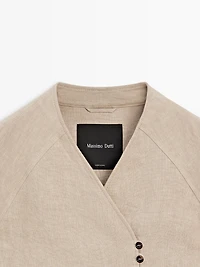 Veste courte 100 % lin