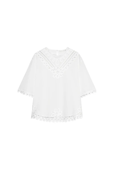 EMBROIDERED LINEN BLEND SHIRT ZW COLLECTION