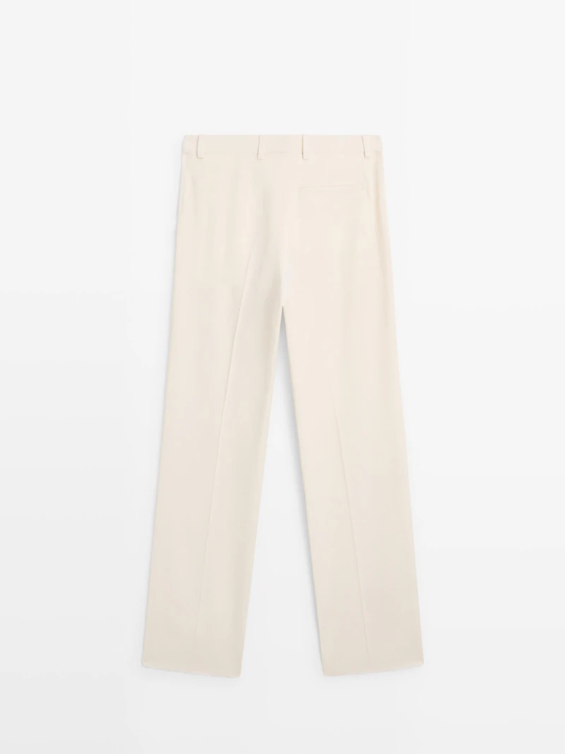 Trousers with double darts - LIMITED