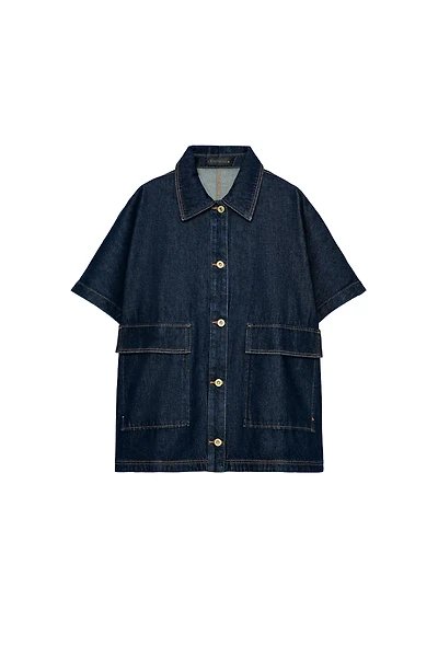SURCHEMISE Z1975 EN JEAN OVERSIZE