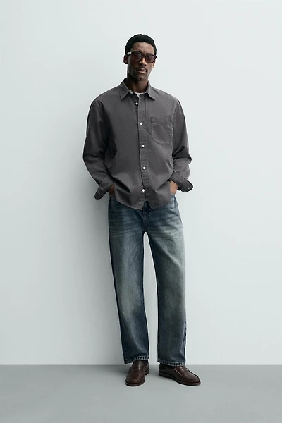 WASHED FLOWY SHIRT