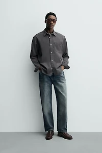 WASHED FLOWY SHIRT