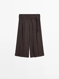 Skort with belt