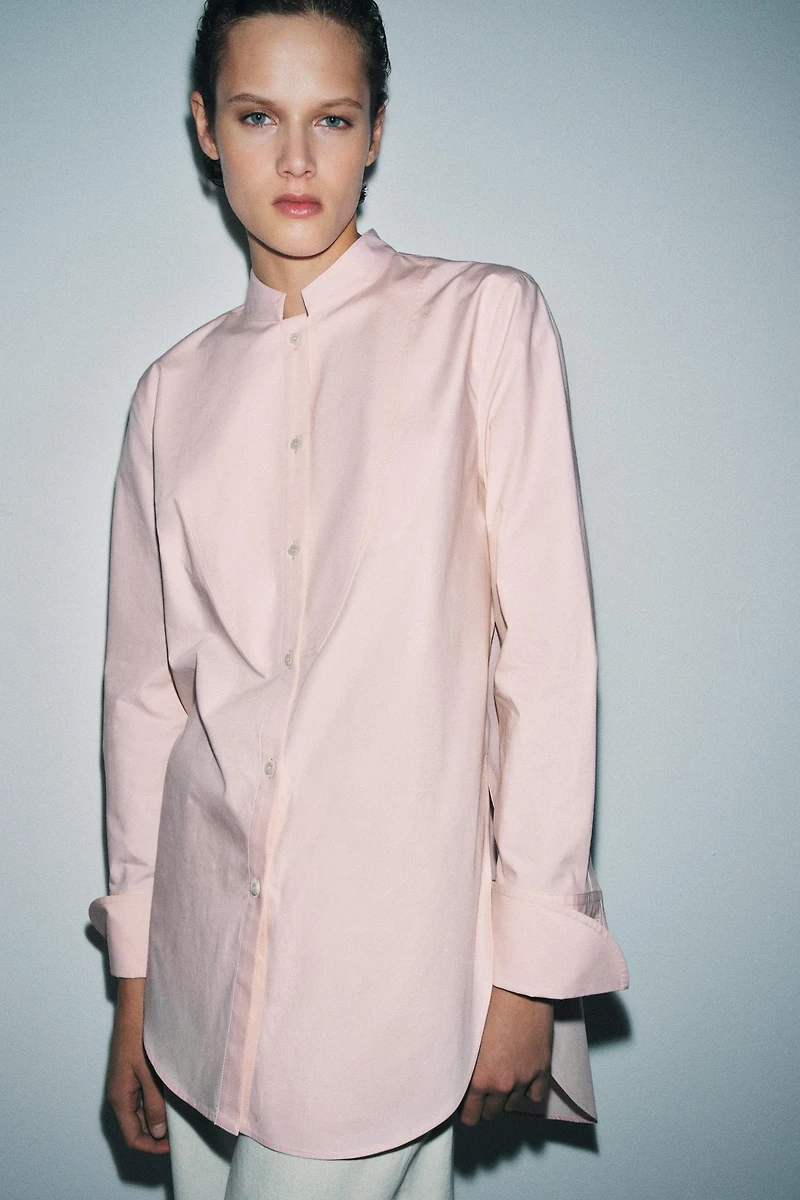 CHEMISE ASYMÉTRIQUE POPELINE ZW COLLECTION