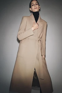 MANTEAU MÉLANGE LAINE CEINTURE ZW COLLECTION