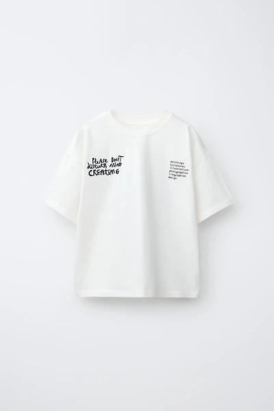 TEXT PRINTED T-SHIRT